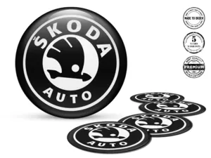 Skoda Gewölbte Aufkleber Edition Individuelle Felgenaufkleber